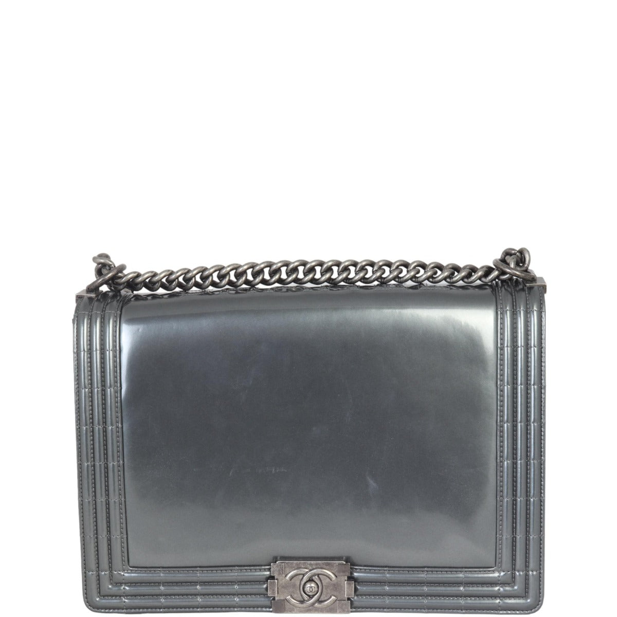 Chanel Boy Glazed Handbag Large