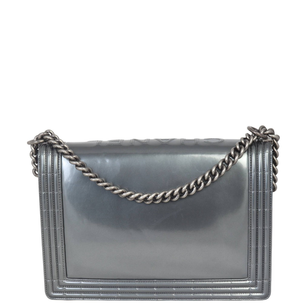 Chanel Boy Glazed Handbag Large