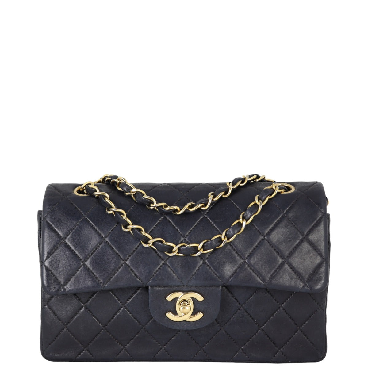 Chanel Classic Double GTH Handbag Black Small