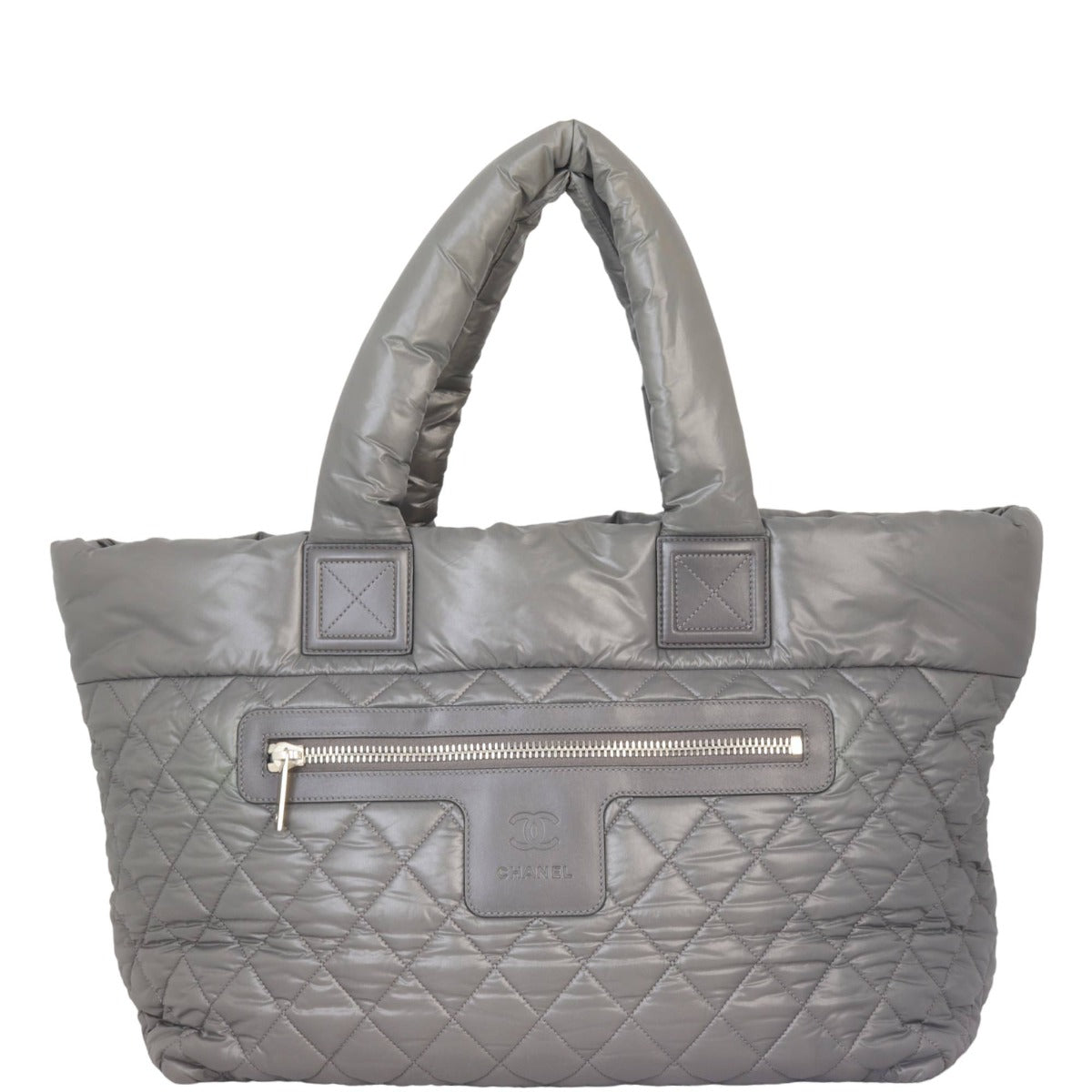 Chanel Coco Cocoon Reversible Tote Grey Green Tote Bag