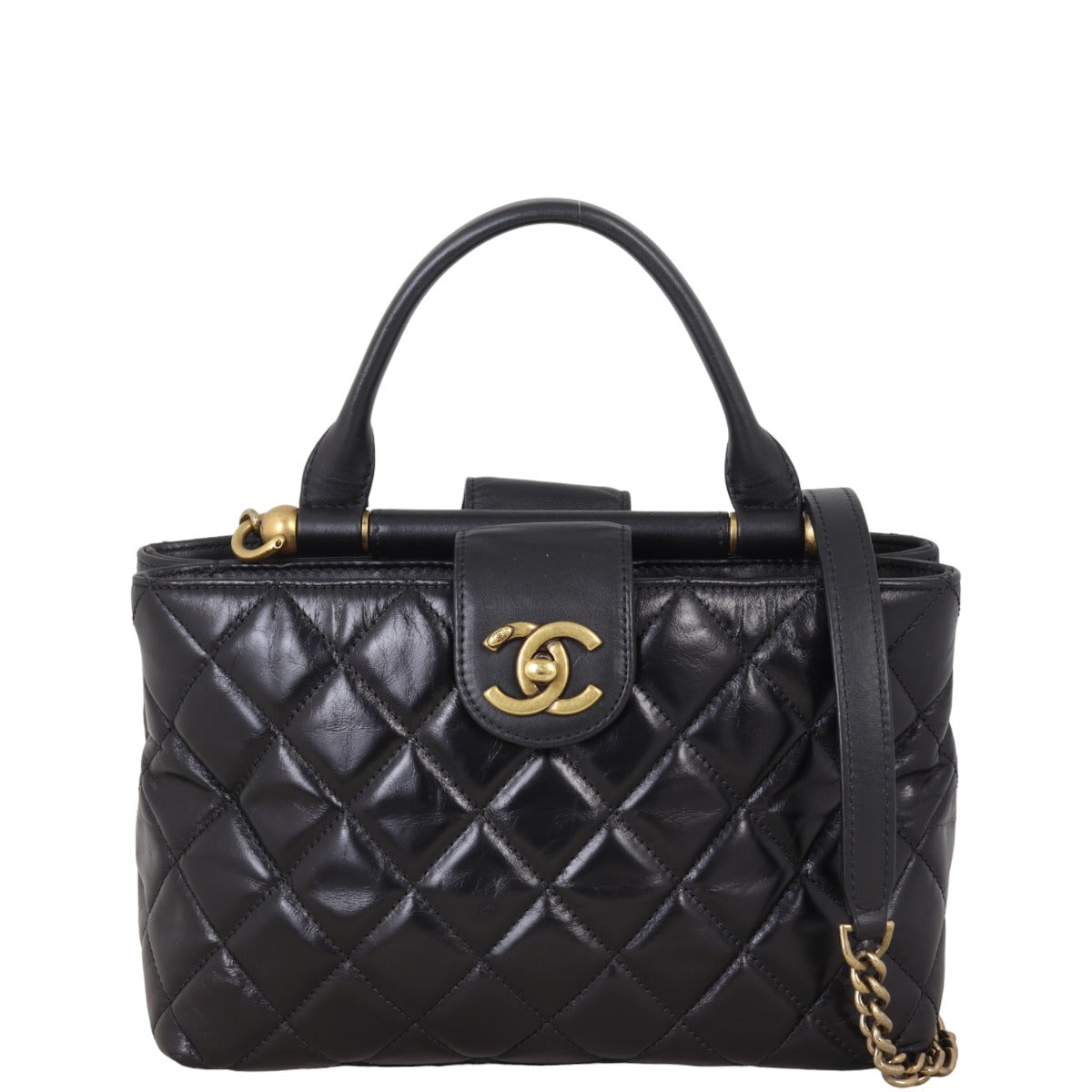 Chanel Bar Tote Gold Small Tote Bag