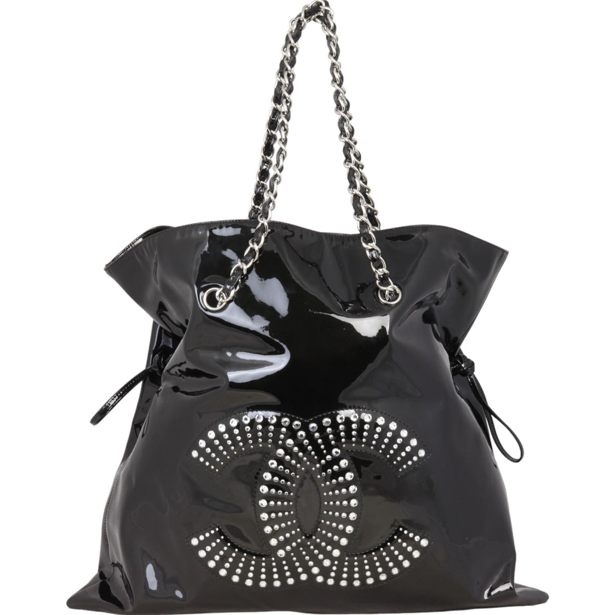 Chanel Patent Bon Bon Tote Embellished Tote Bag