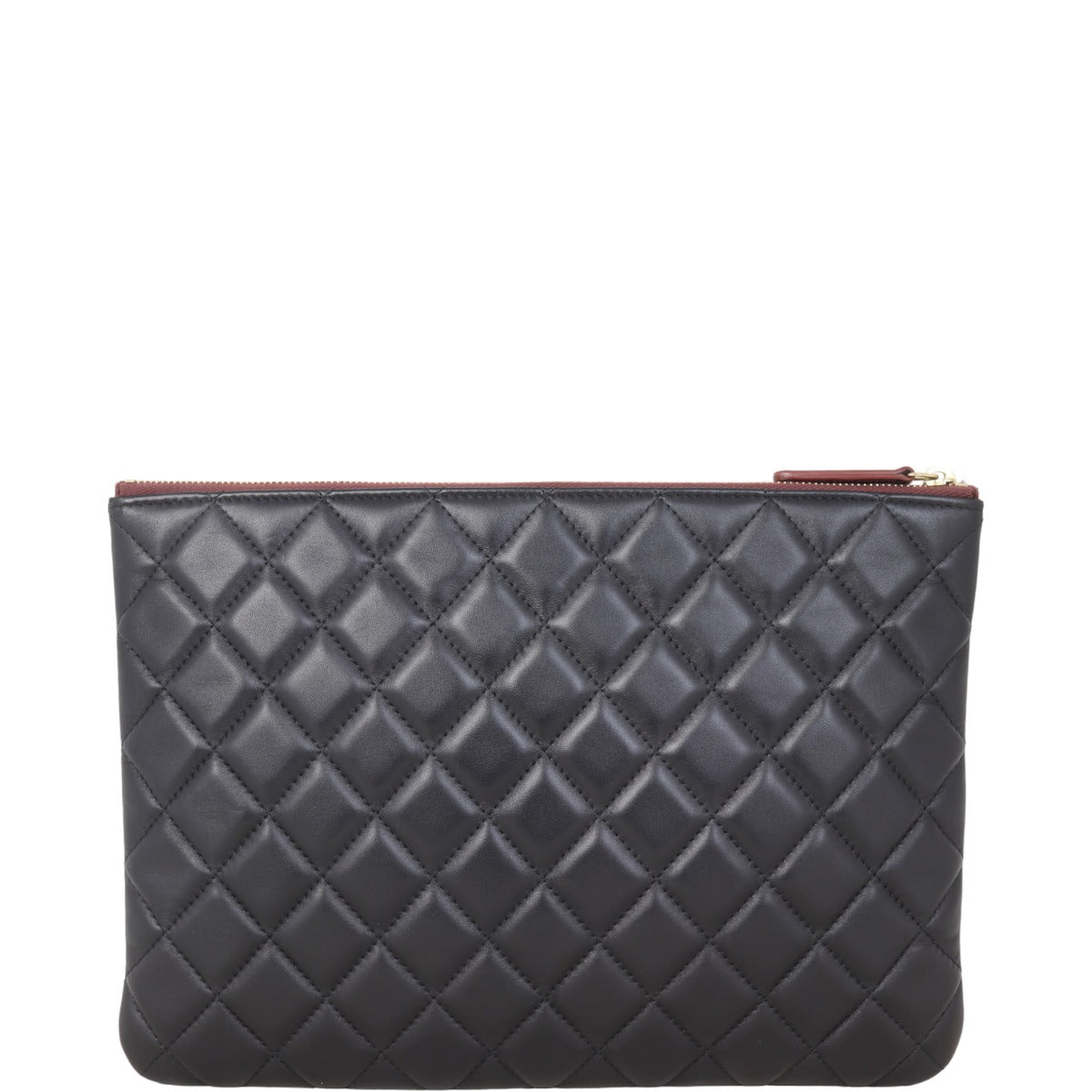 Chanel Classic O-Case Pouch Lambskin Handbag Medium
