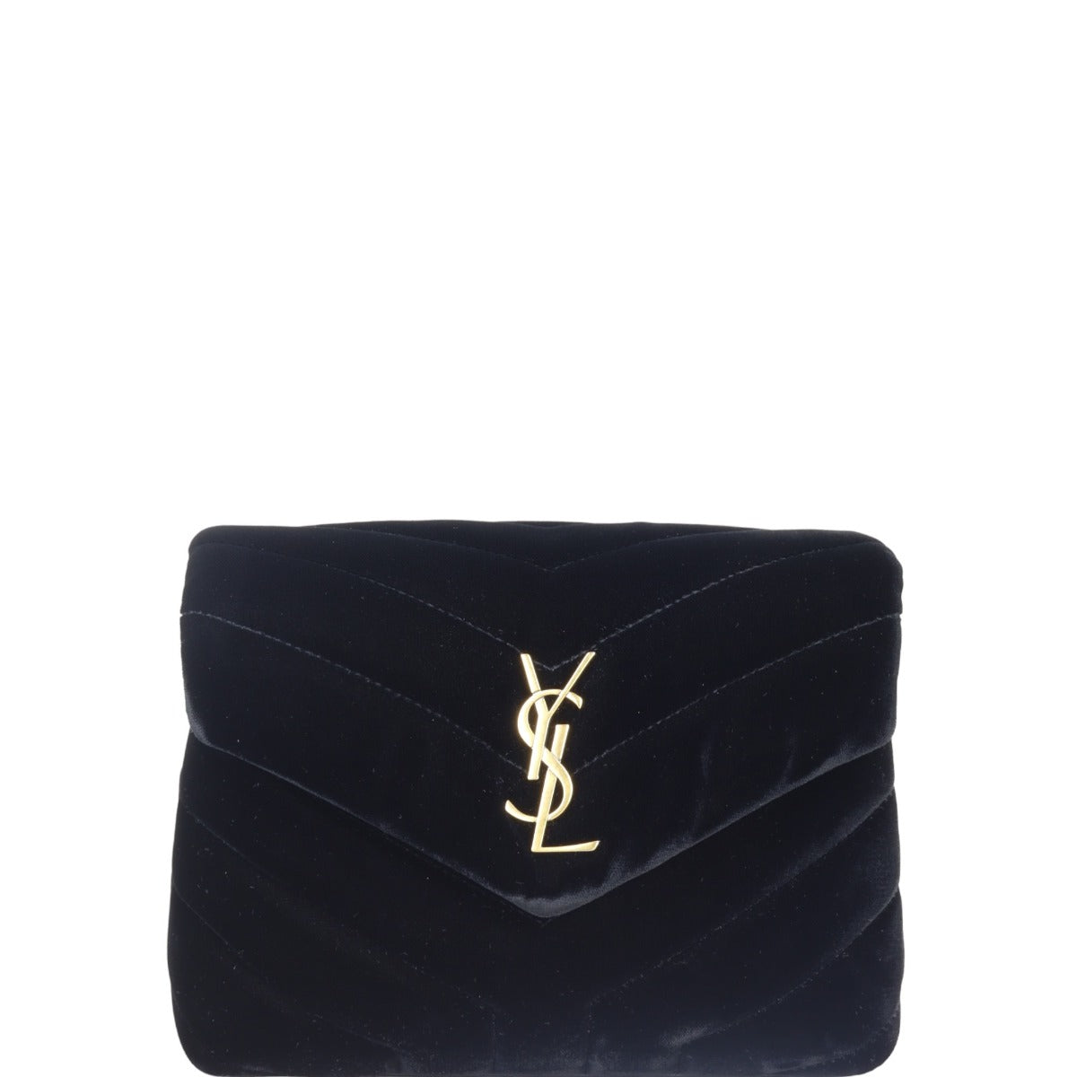 YSL Saint Laurent Saint Laurent Toy Loulou Velvet Crossbody Bag