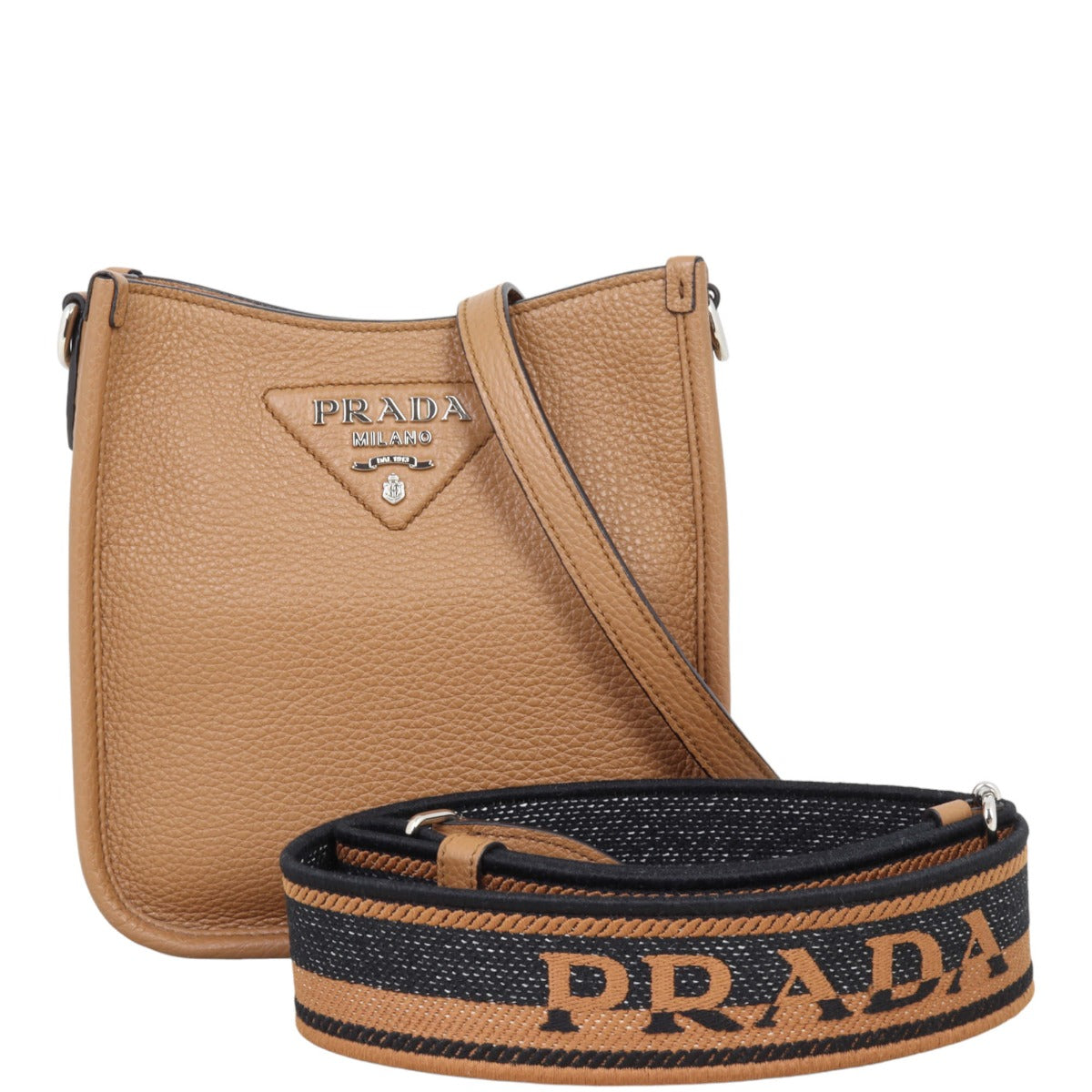 Prada Vitello Daino Soft Shoulder Bag Mini