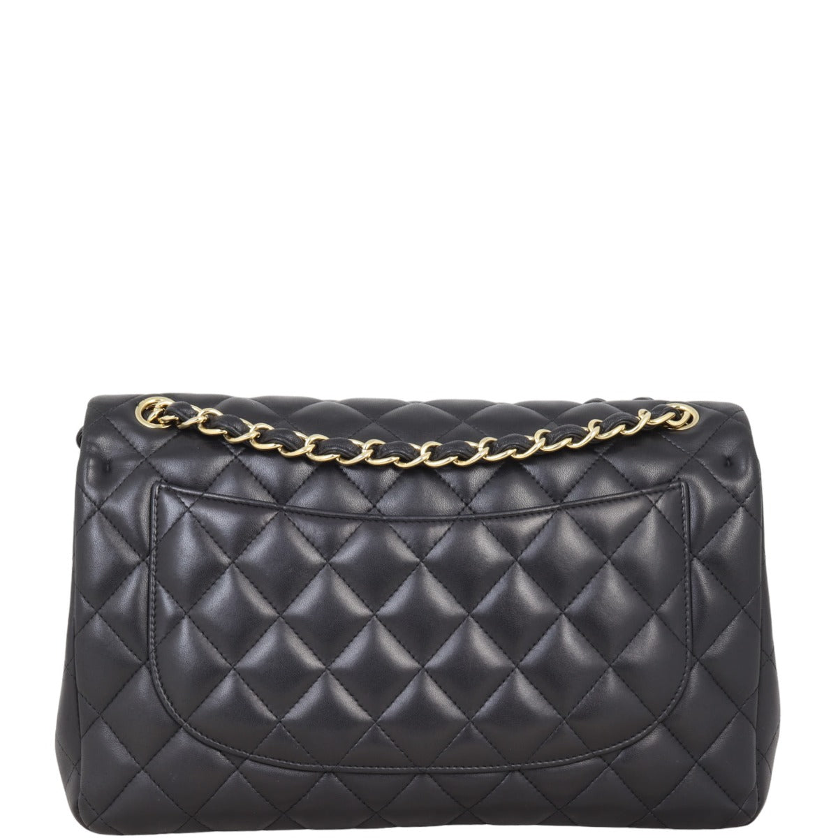 Chanel Classic Double Jumbo Diamond Handbag Black Flap