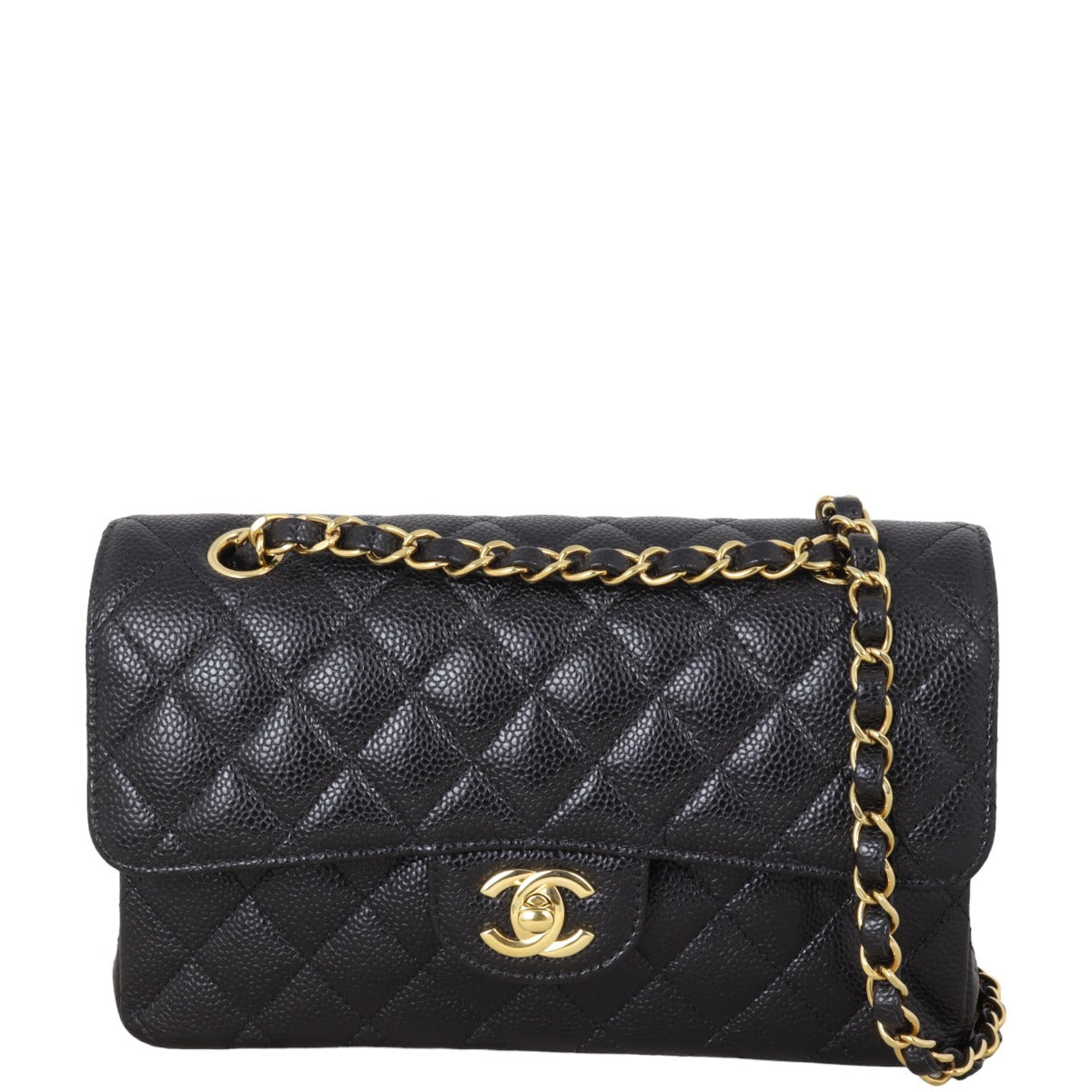 Chanel Classic Double Caviar Handbag Small Flap Small 19072024