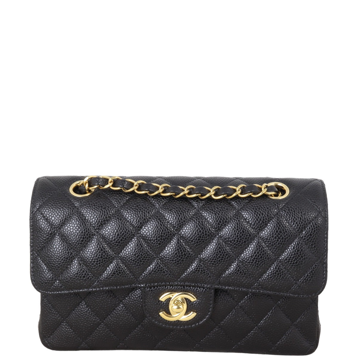 Chanel Classic Double Caviar Handbag Small Flap Small 19072024