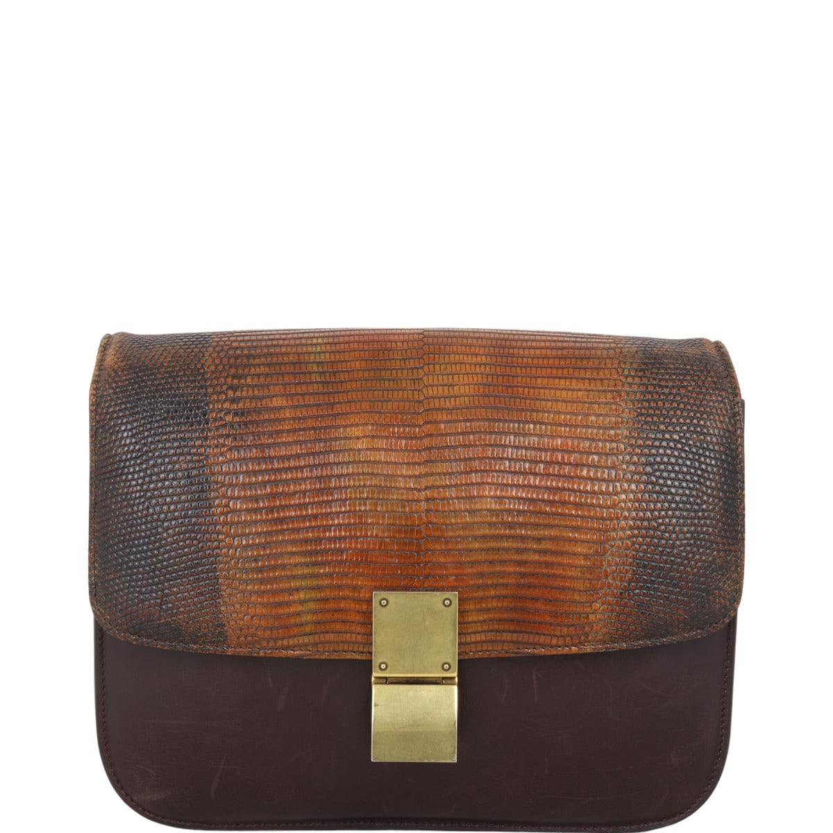 Celine Classic Lizard Bag Medium Travel Bag