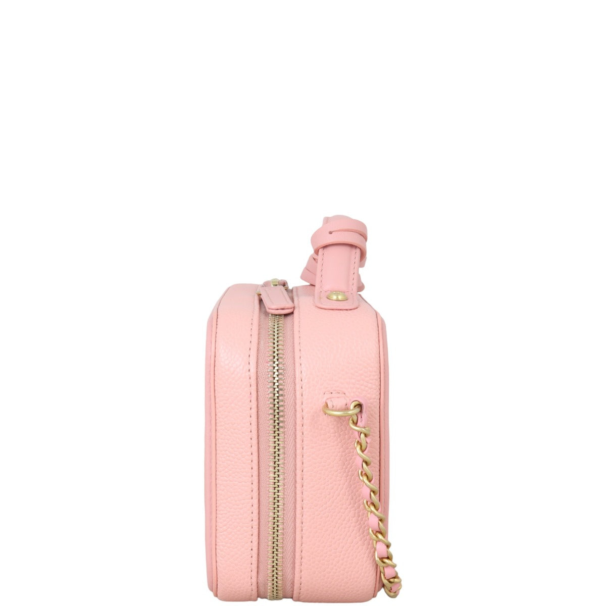 Chanel CC Filigree Vanity Case Handbag Pink Small