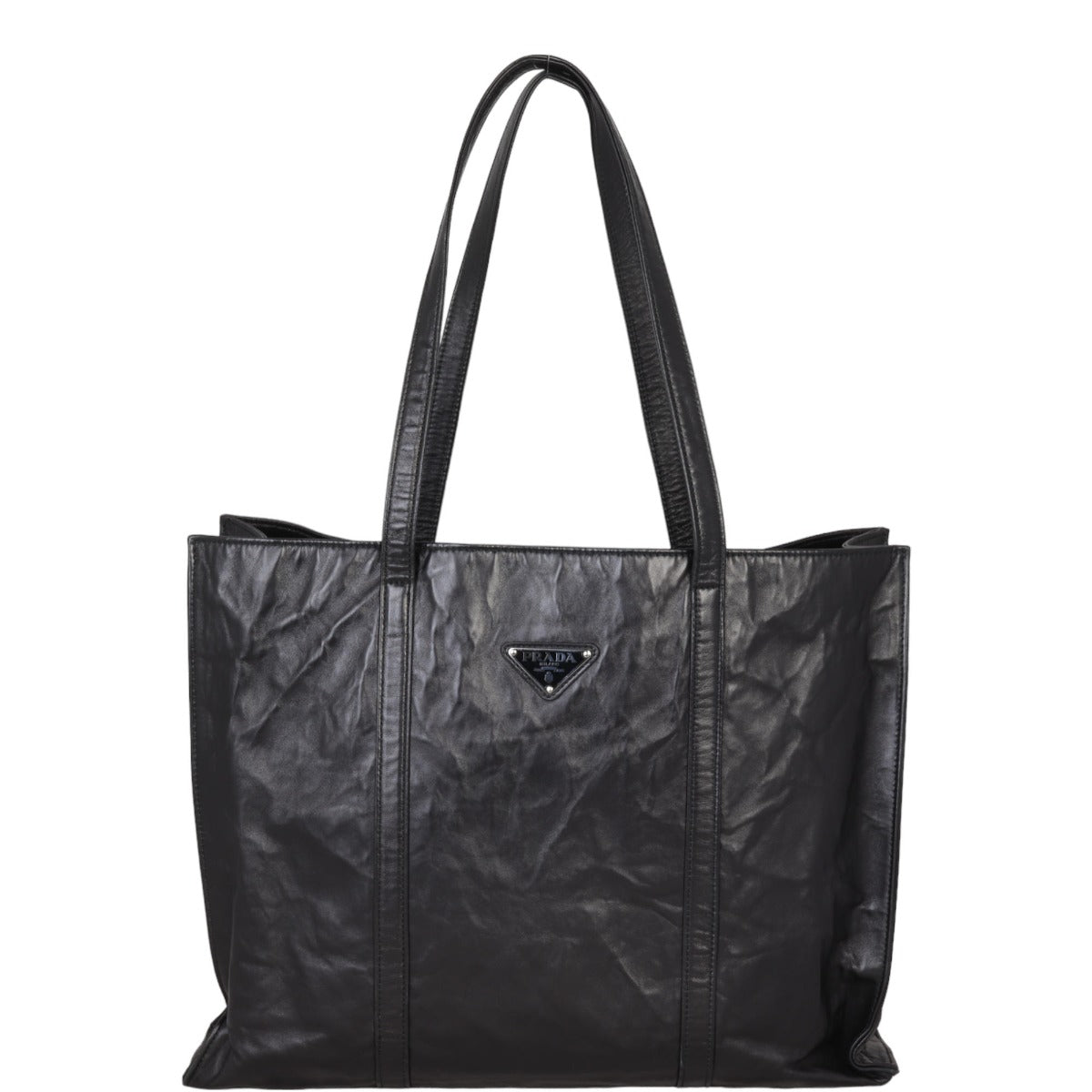 Prada Nappa Antique Shopping Tote Handbag Tote Bag