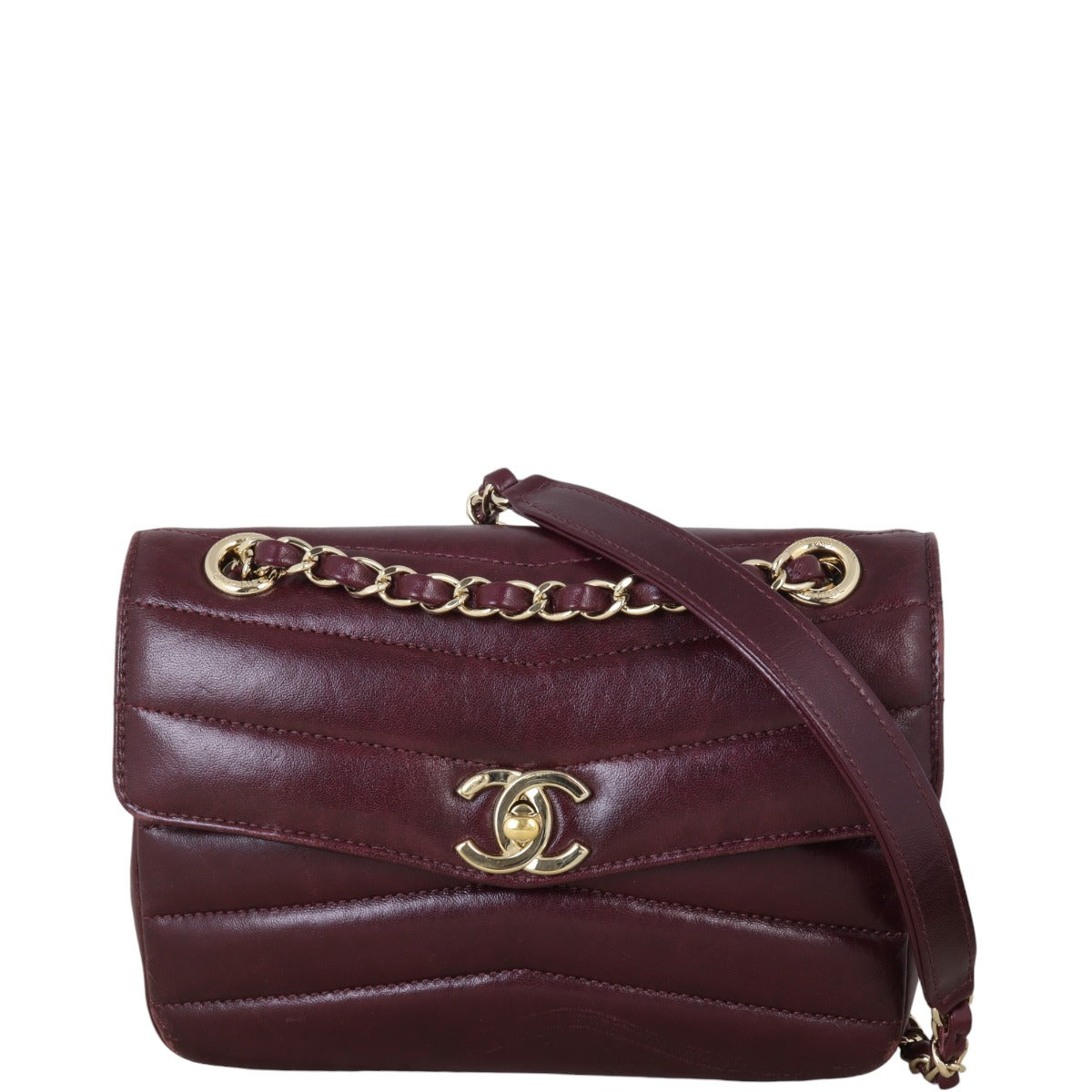 Chanel Chevron Miroir Bag Small Flap Shoulder Bag