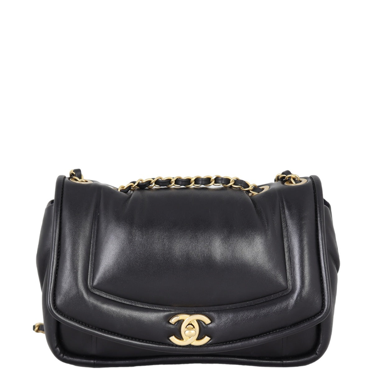 Chanel Puffy Bag Black Medium Handbag