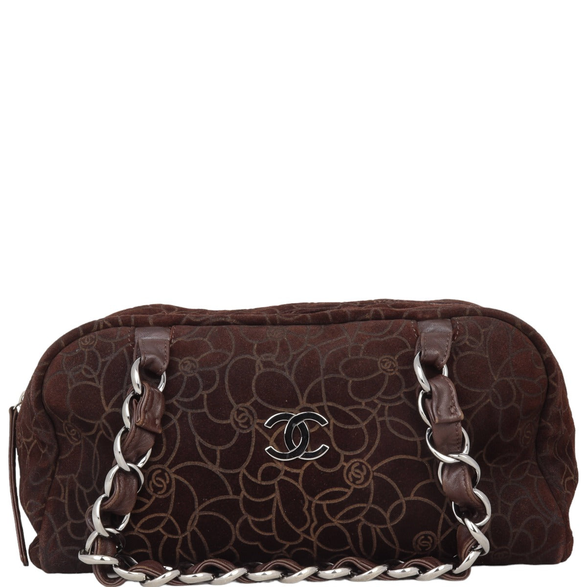 Chanel Camellia Bowling Bag Handbag