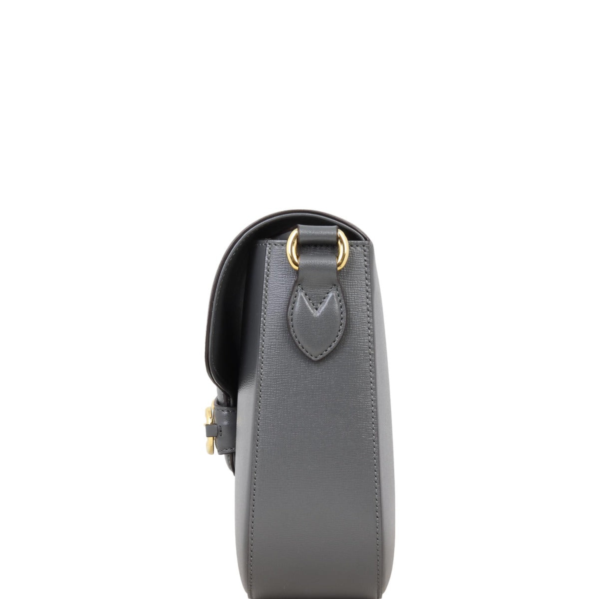 Gucci Leather Horsebit Shoulder Bag Large