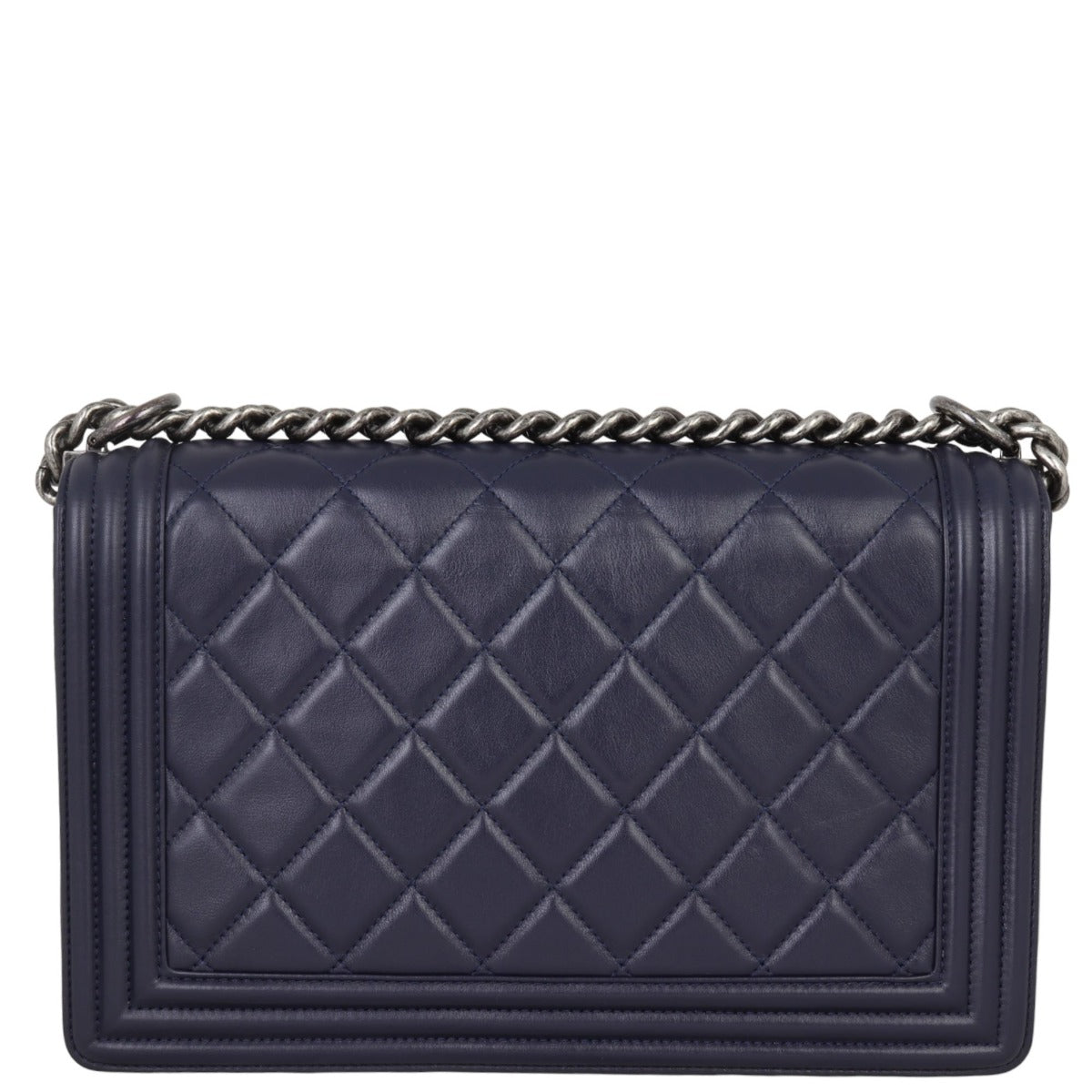 Chanel Boy New Navy Handbag Medium
