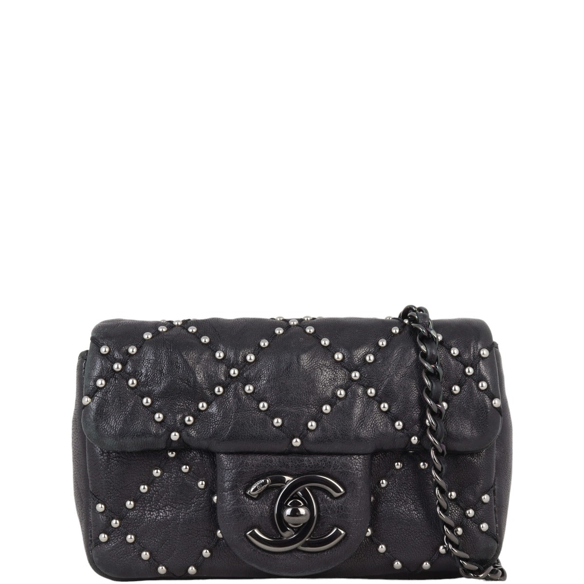 Chanel Paris-Dallas Bag Studded Mini Flap Mini Bag