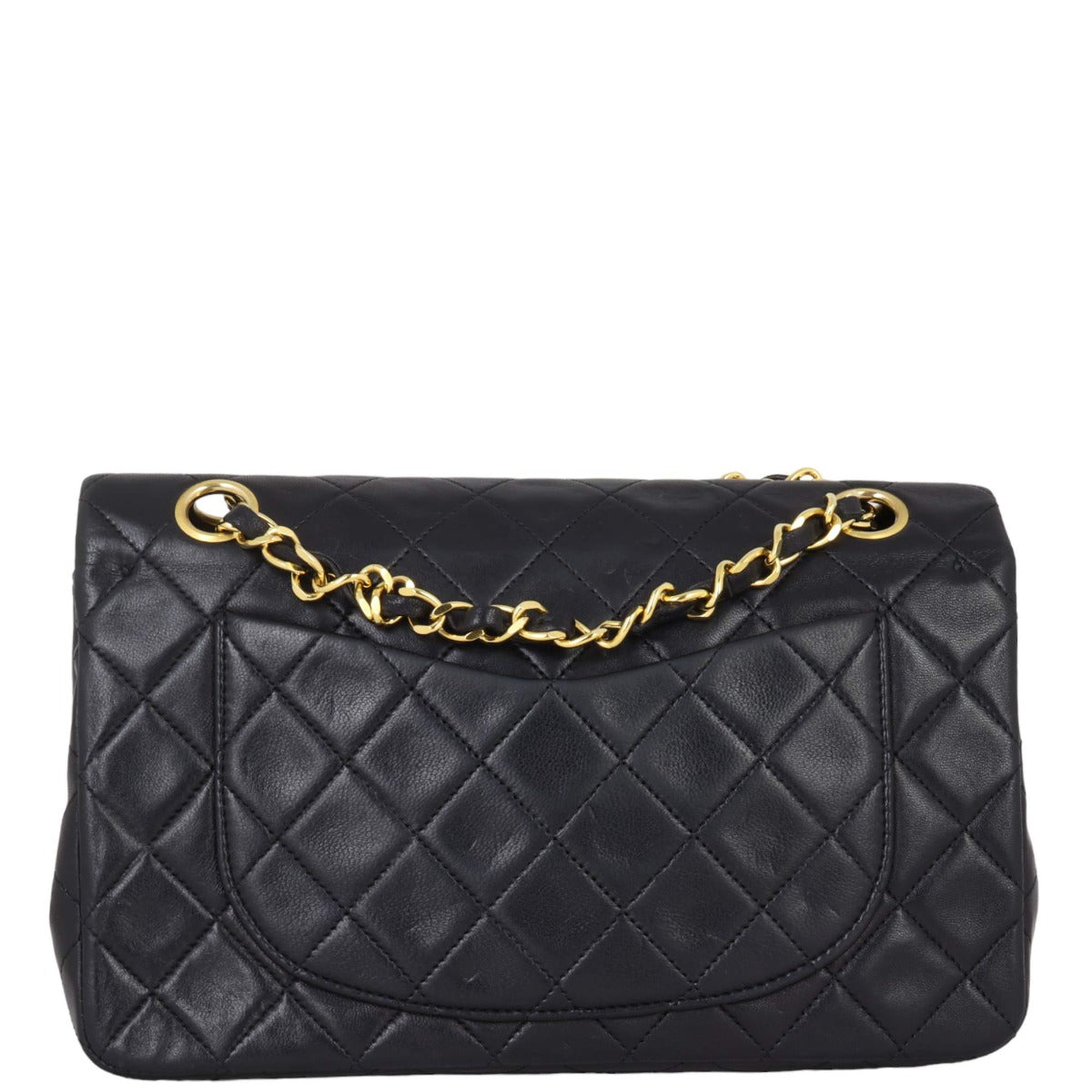 Chanel Classic Double Burgundy Handbag Leather Small