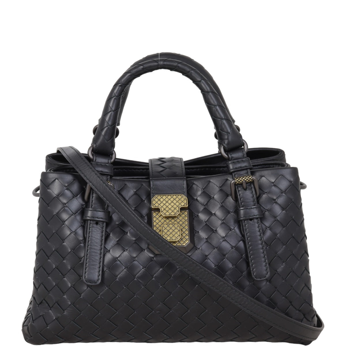 Bottega Veneta Intrecciato Roma Shoulder Bag Mini