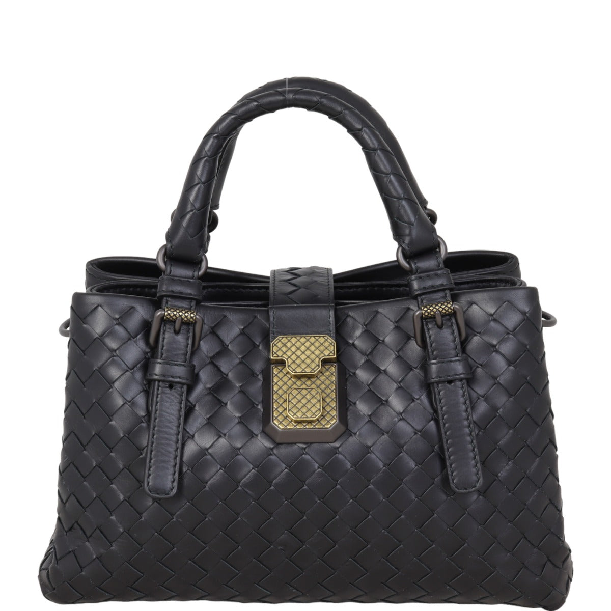 Bottega Veneta Intrecciato Roma Shoulder Bag Mini