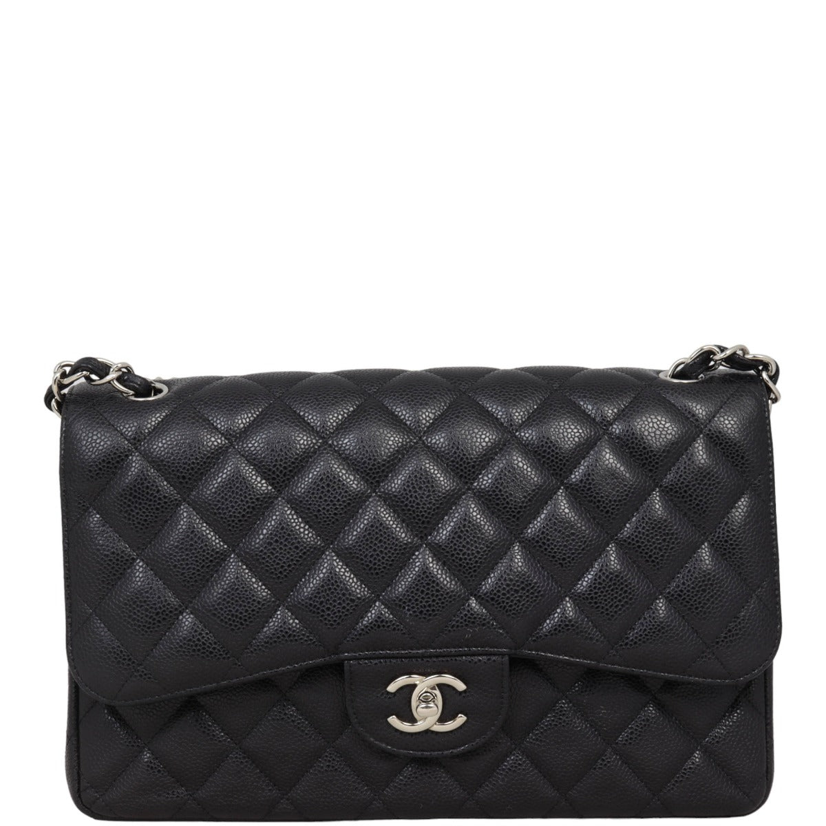 Chanel Classic Double Jumbo STH Handbag Black Flap