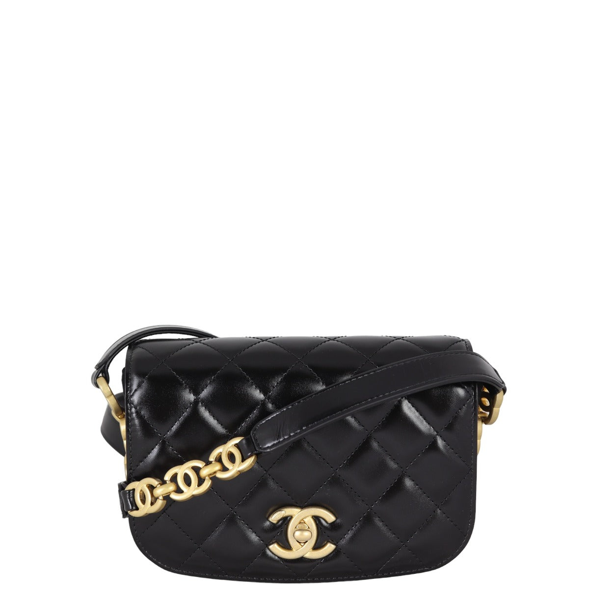 Chanel CC Messenger Bag Black Mini