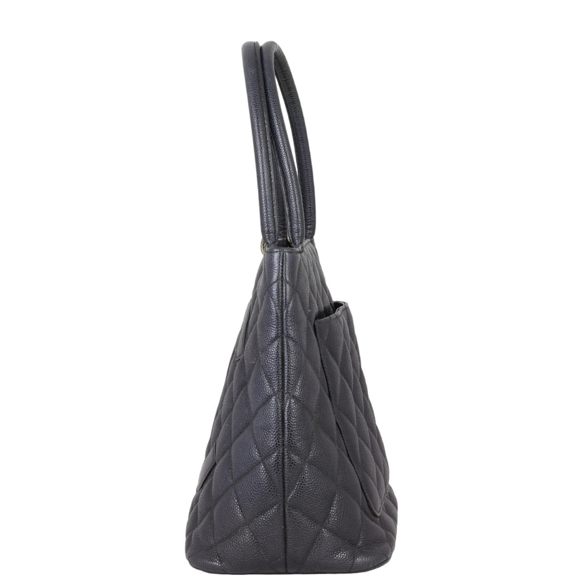 Chanel Medallion Tote Caviar Black Tote Bag