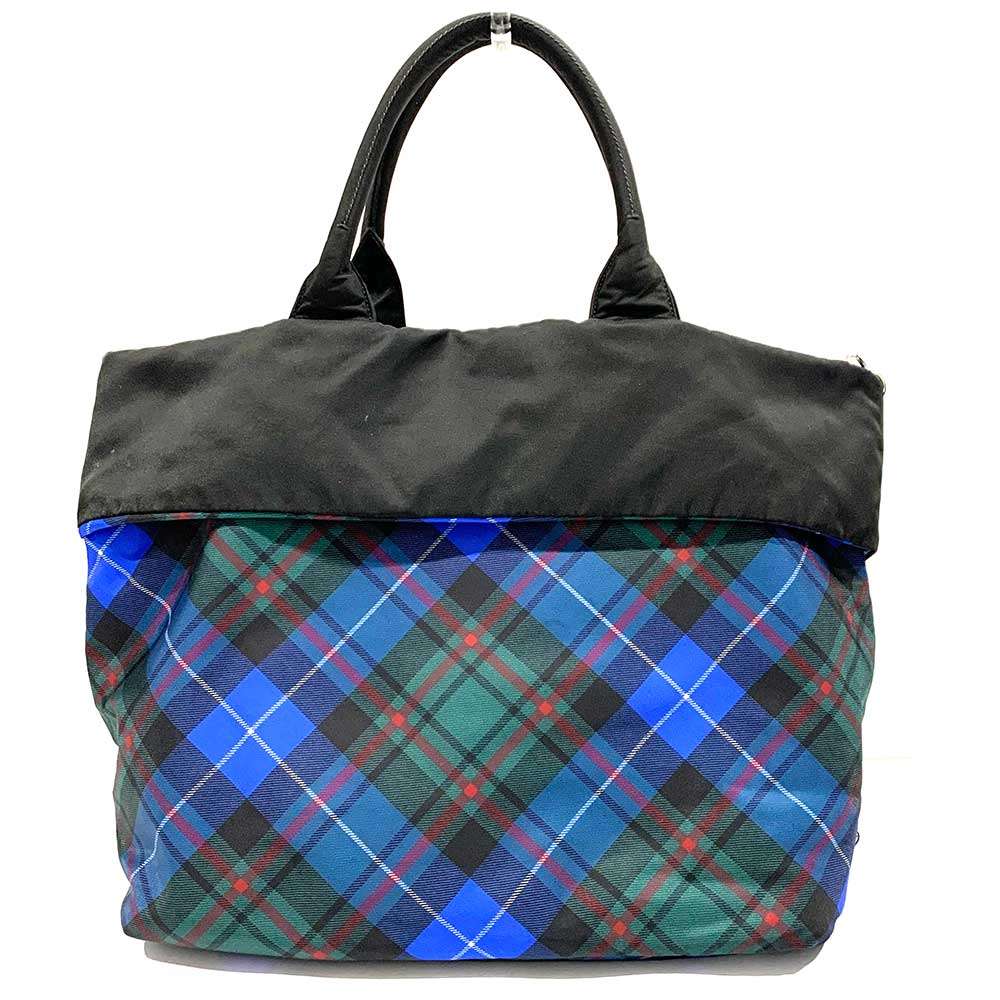 Prada 2Way Handbag Leather Nylon Travel Bag 2Way Handbag Br4521