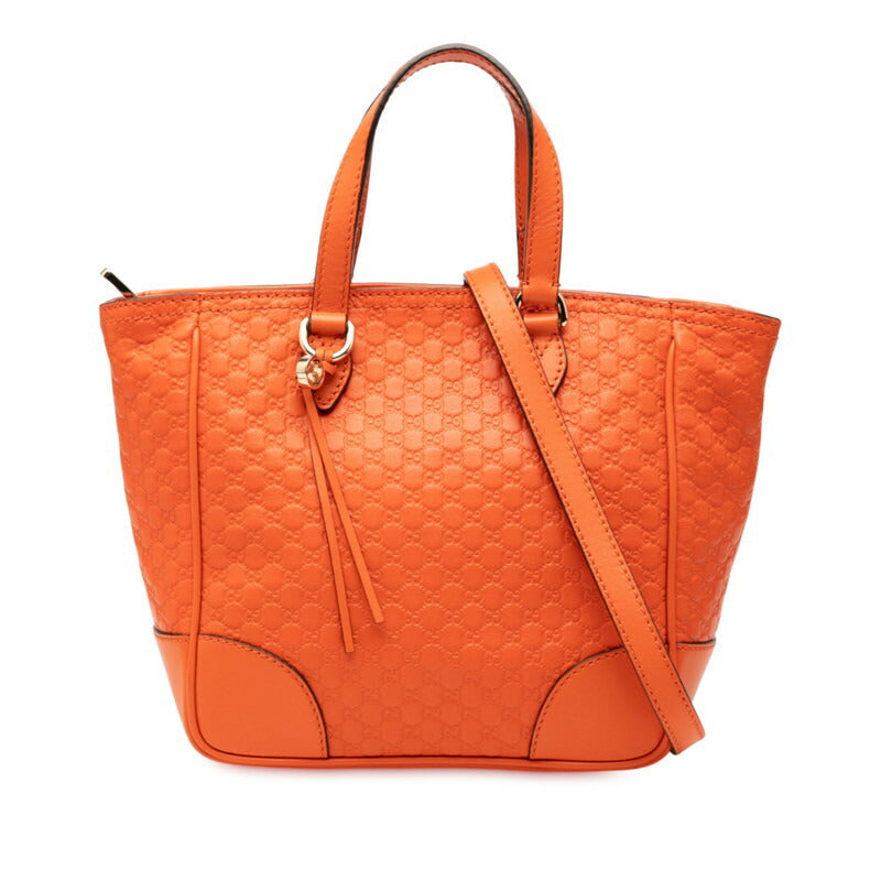 Gucci Microssima 2Way Bag Leather Travel Bag Bag 5