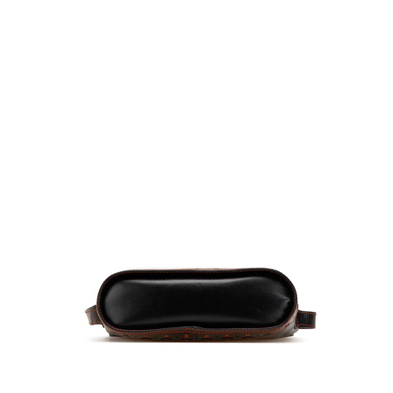 YSL Saint Laurent Cutout Shoulder Bag Leather