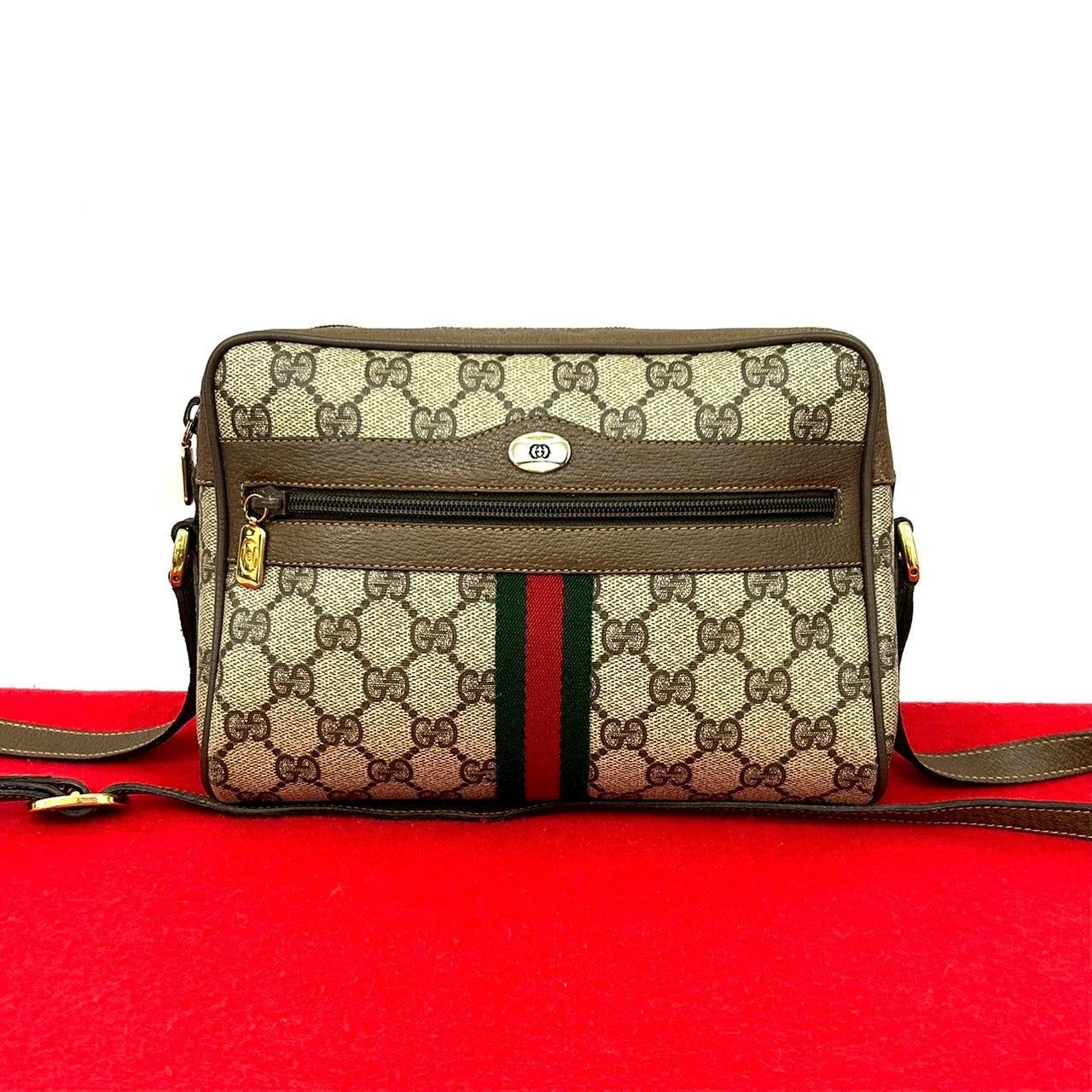 Gucci Pvc Shoulder Bag Leather Logo Bag 4