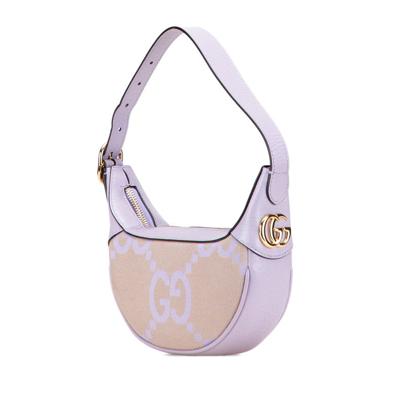 Gucci Jumbo Bag Handbag Leather Canvas Travel Bag