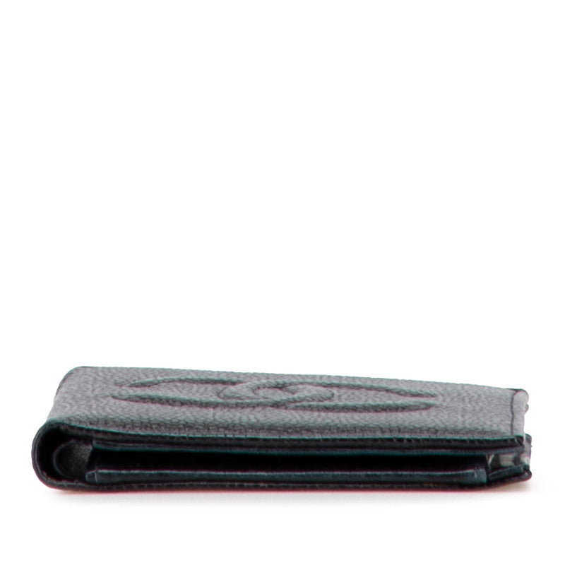Chanel Coco Mark Caviar Skin Bifold Wallet