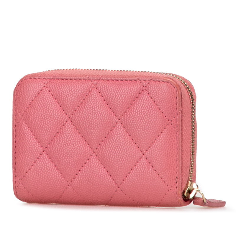 Chanel Coco Mark Matelassé Caviar Card Coin Case Bag