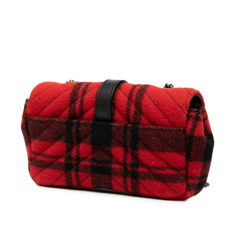 YSL Saint Laurent Chyc Wool Shoulder Bag Leather Baby