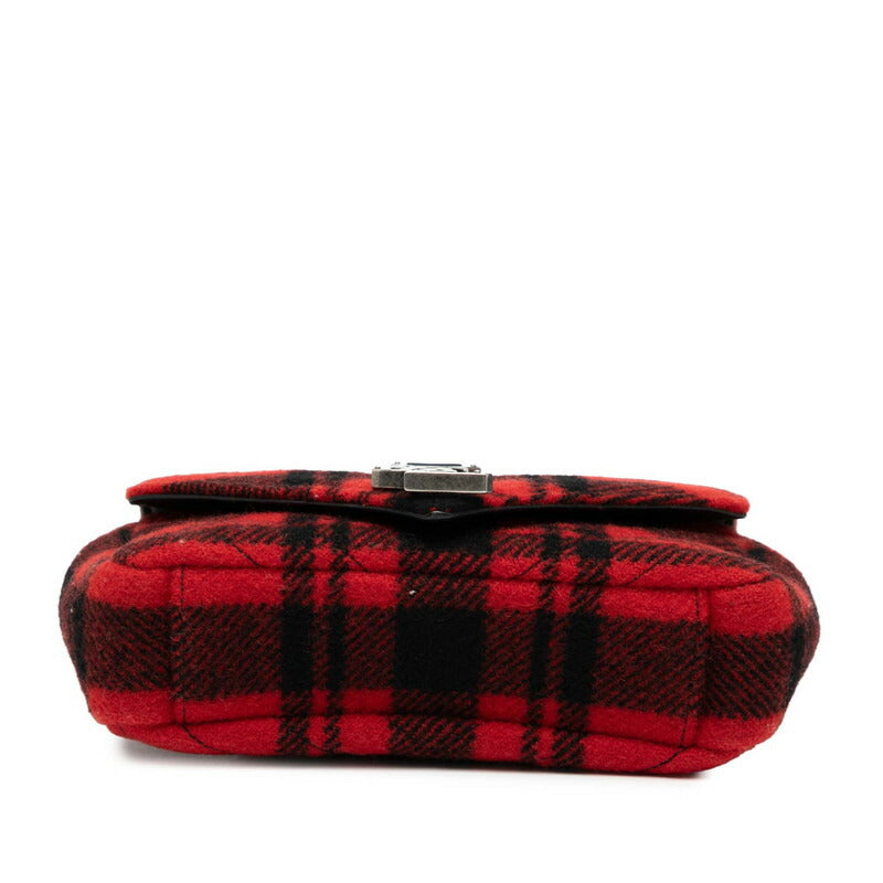 YSL Saint Laurent Chyc Wool Shoulder Bag Leather Baby