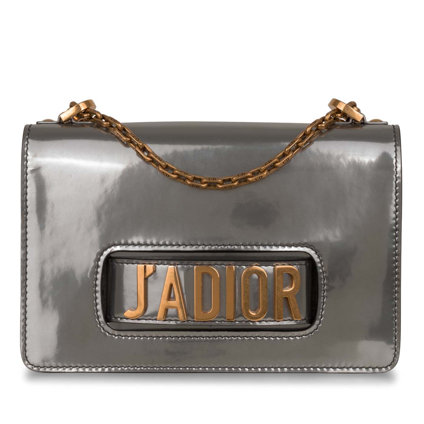 Dior Christian A Bag Flap Crossbody Bag Bag Metallic Silver