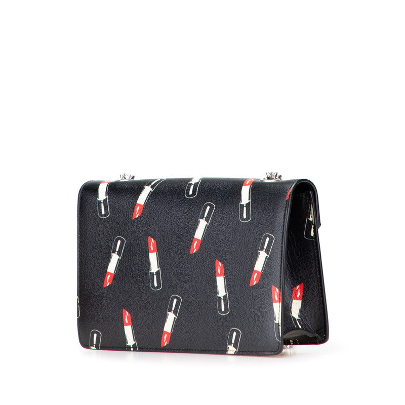 YSL Saint Laurent Lipstick Motif Shoulder Bag Leather