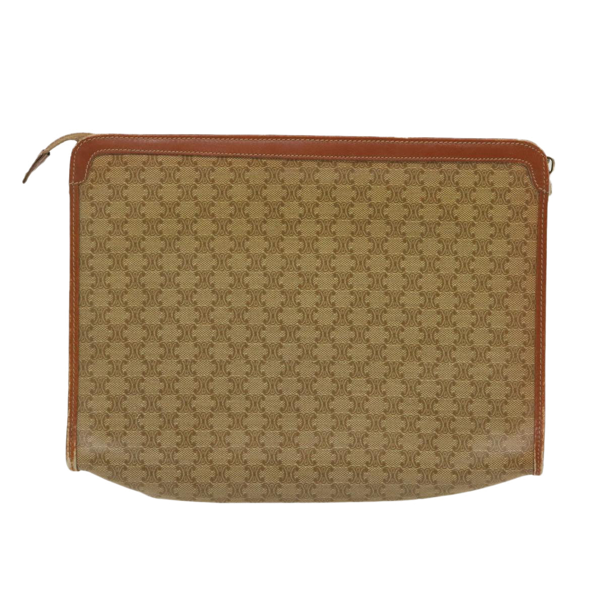 Luxury Macadam Pouch Clutch Bag Pvc Jk Leather Beige