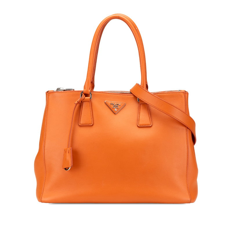 Prada Galleria 2Way Bag Leather Travel Bag Leather 2Way Bag