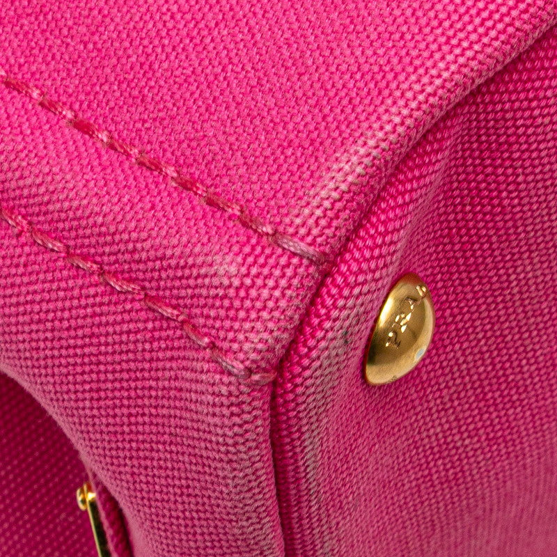 Prada Canapa Triangle 2Way Bag Canvas Logo Travel Bag