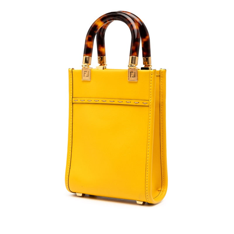 Fendi Sunshine Shopper 2Way Bag Leather Mini Travel Bag