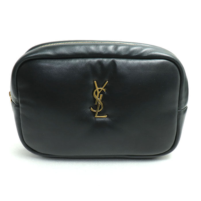YSL Saint Laurent Cassandra 2Way Clutch Bag Lambskin