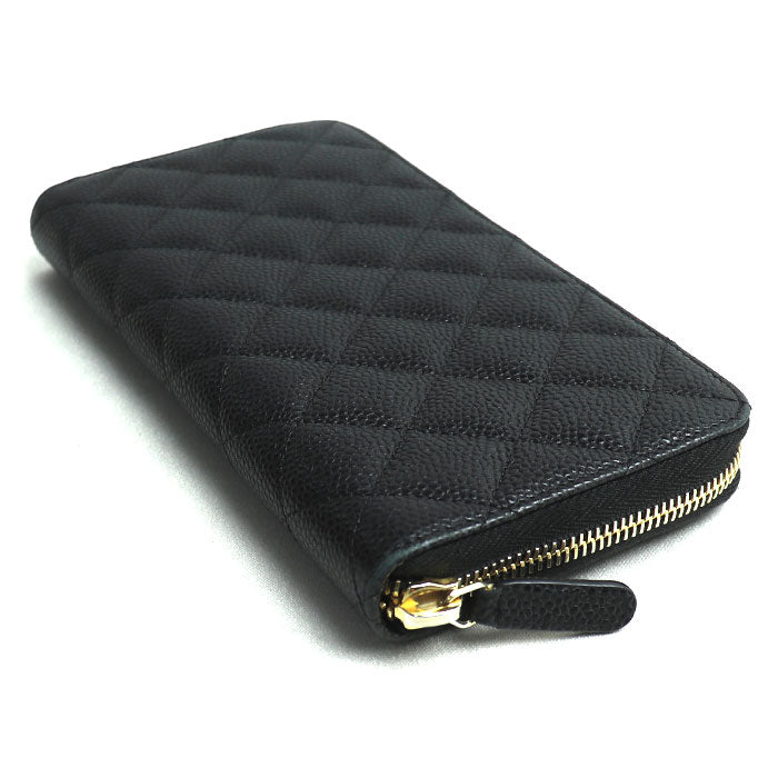 Chanel Classic Long Zip Wallet Black A50097