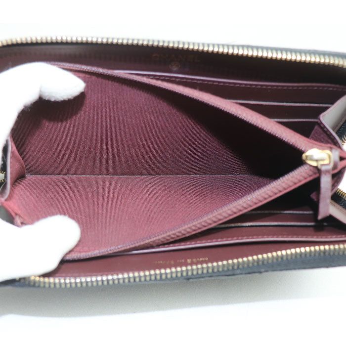 Chanel Classic Long Zip Wallet Black A50097