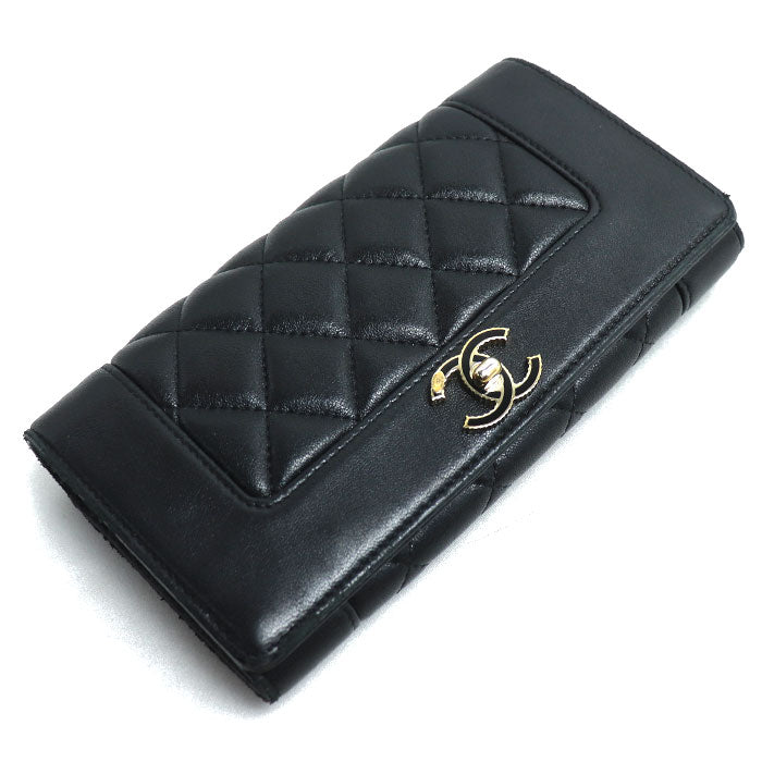 Chanel Matelasse Mademoiselle Lambskin Long Wallet