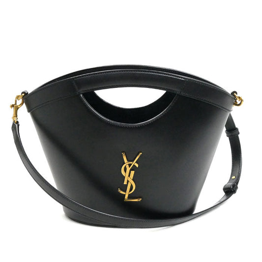 YSL Saint Laurent Celia Smooth 2Way Tote Bag Leather