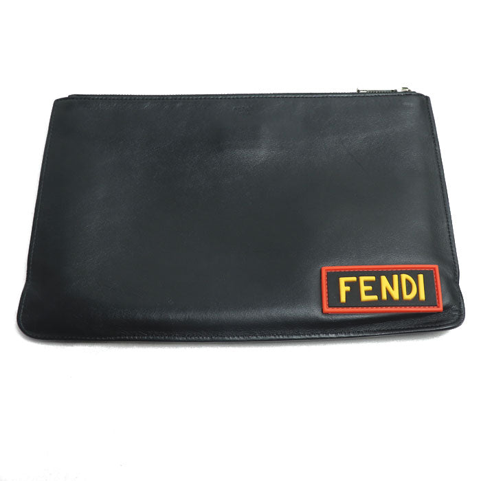 Fendi Vocabulary Love Clutch Bag Leather
