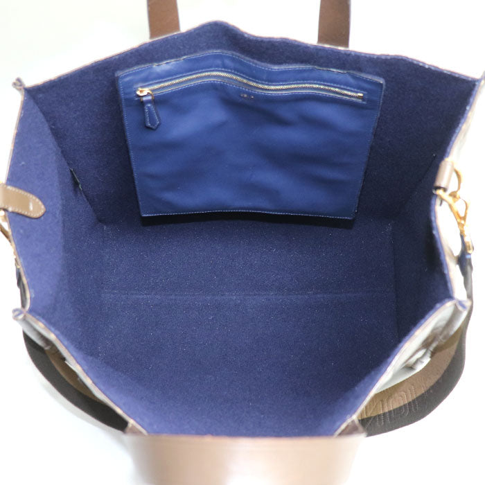 Fendi Fila Collaboration Zucca Coated 2Way Bag Canvas Travel Bag