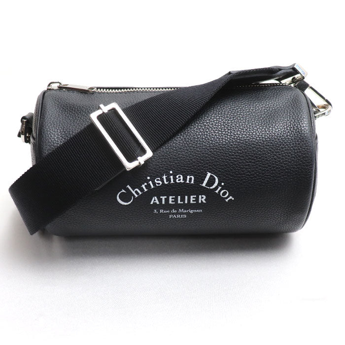 Dior Christian Atelier Roller Drum Shoulder Bag Leather Mini